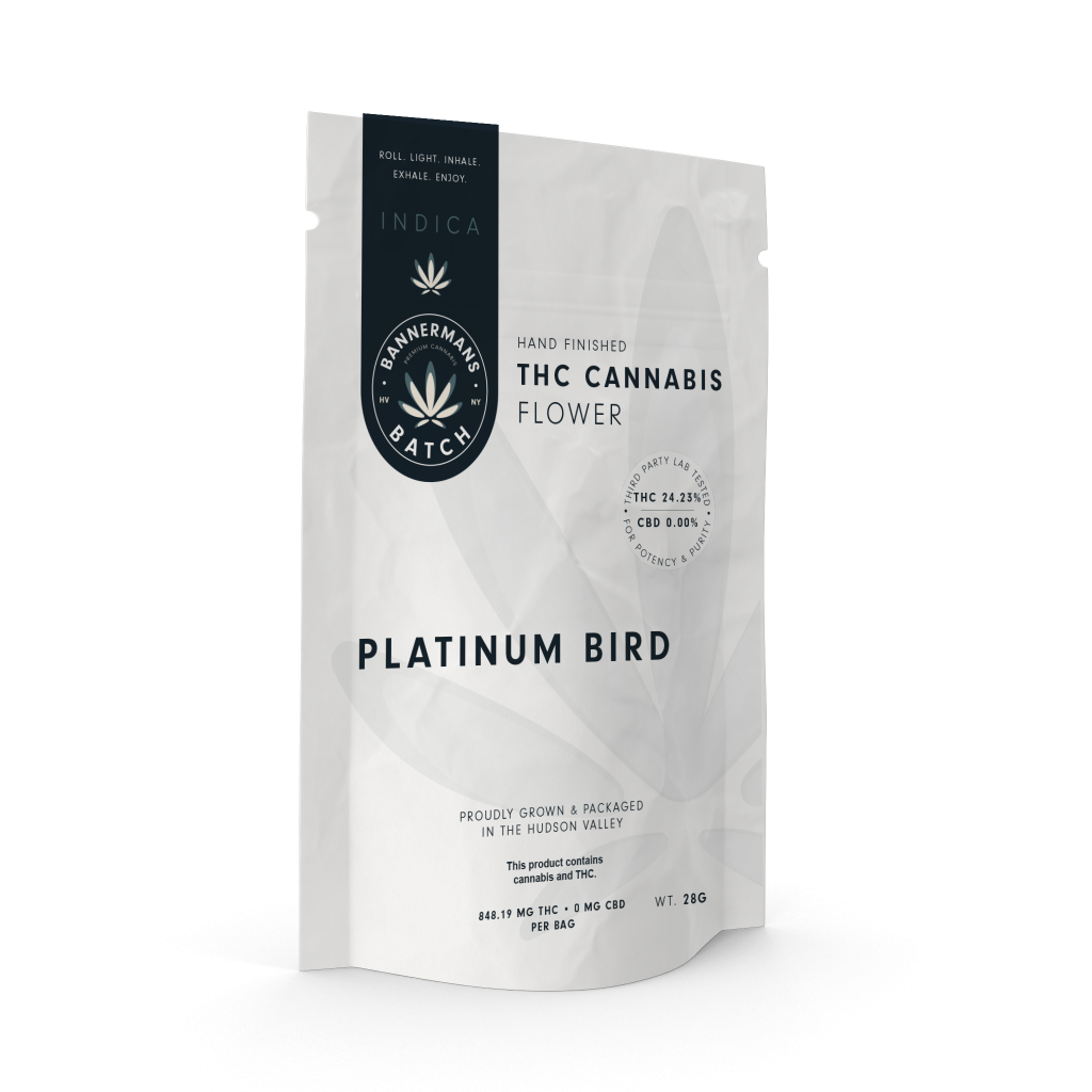 Platinum Bird 28g bagged flower
